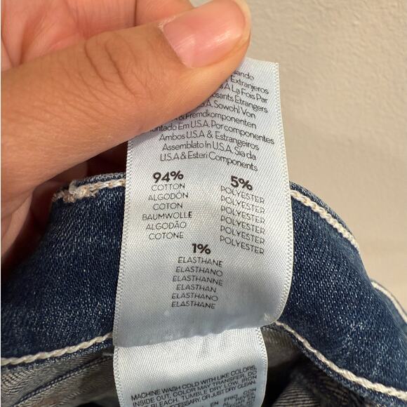 MOTHER Womens Sz 25 The Insider Crop Point Racing Hearts Jeans Casual Distressed - Picture 8 of 9